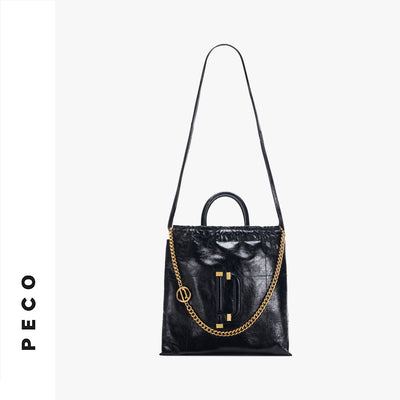 Peco White Croissant Bag L / Without Metal Chain